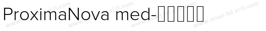 ProximaNova med字体转换